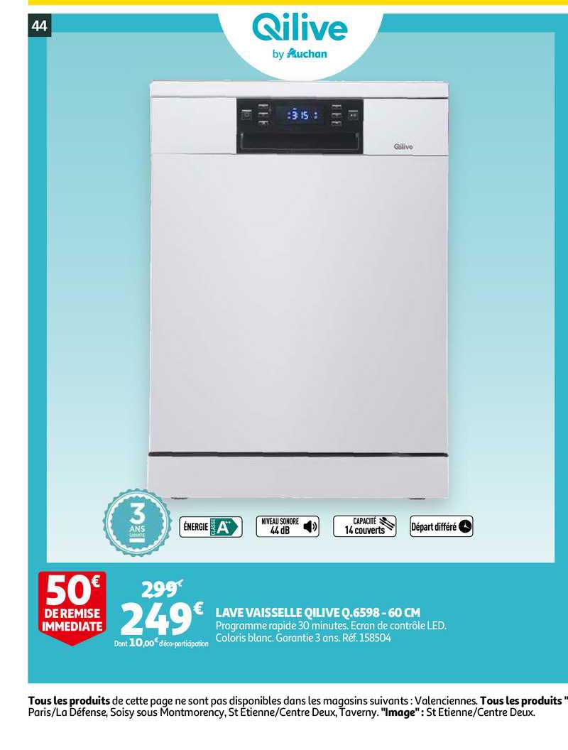 lave vaisselle qilive q 6598 60cm