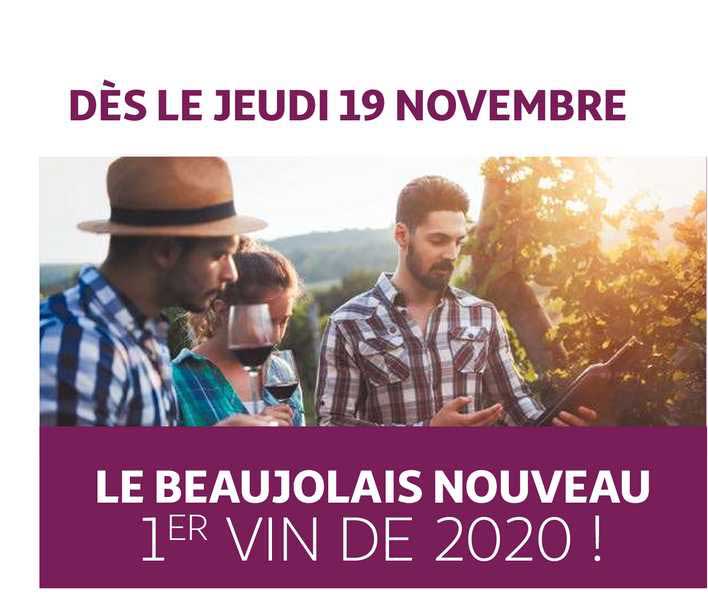 le beaujolais nouveau  1er vin de 2020 !