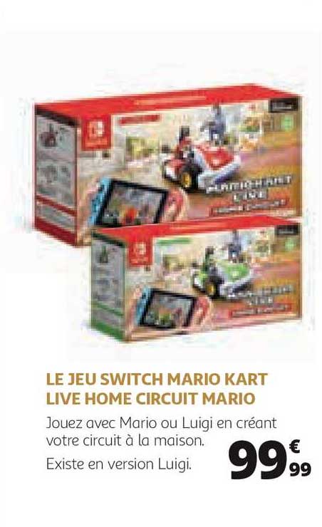 le jeu switch mario kart live home circuit mario