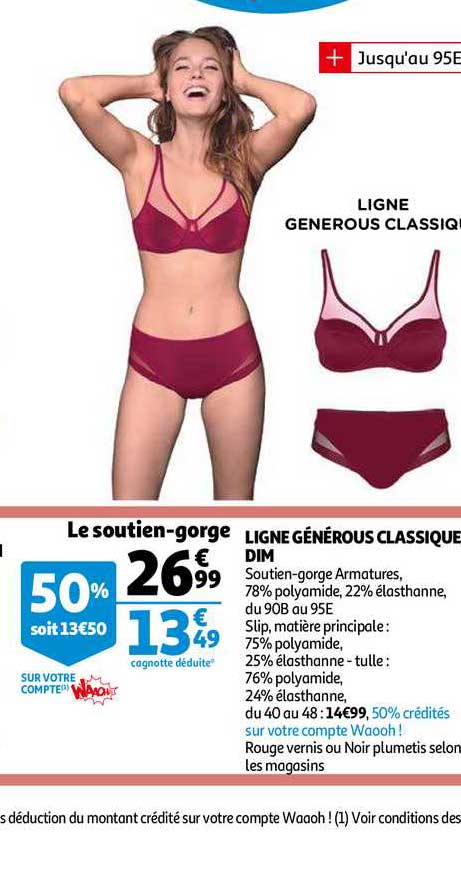 le soutien-gorge ligne générous classique dim