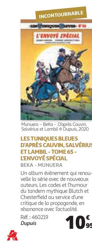 les tuniques bleues d'après cauvin, salvérius et lambil tome 65 l'envoyé spécial