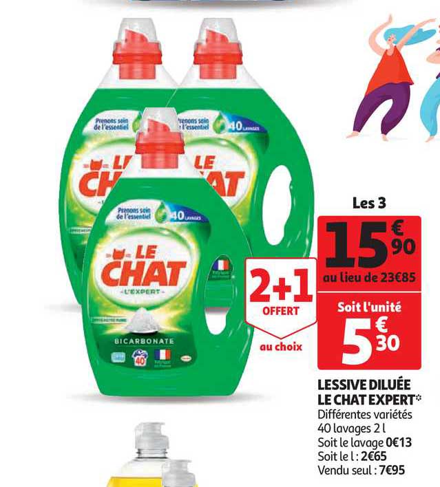Lessive Diluée Le Chat Expert 2+1 Offert Au Choix