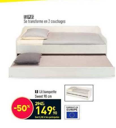 Lit Banquette Sweet 90 Cm
