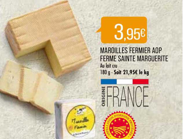 maroilles fermier aop ferme sainte marguerite