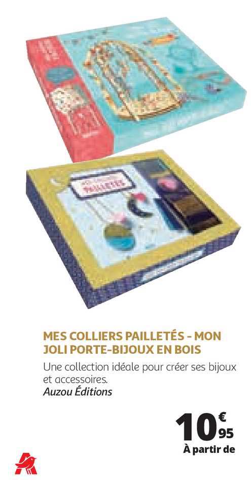 mes colliers pailletés mon joli porte - bijoux en bois