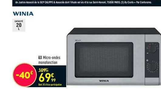 micro-ondes monofonction