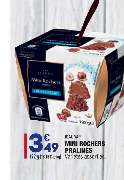 mini rochers pralinés isaura