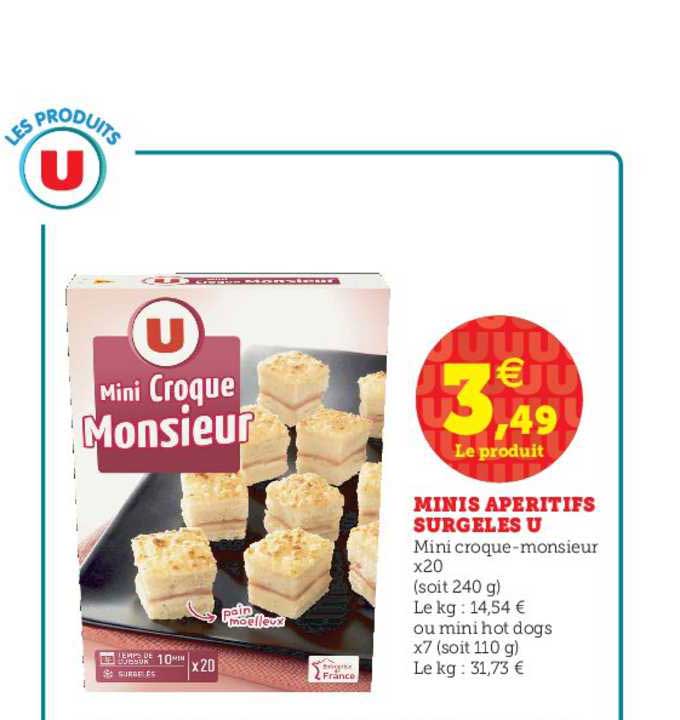 Minis Aperitifs Surgelés U