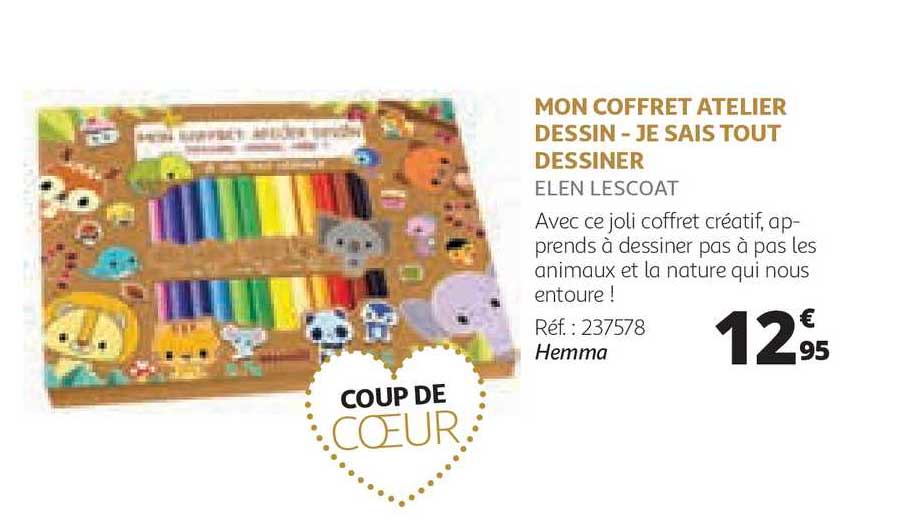 Mon Coffret Atelier Dessin - Je Sais Tout Dessiner