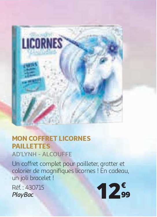 mon coffret licornes paillettes ad'lynh -  alcouffe