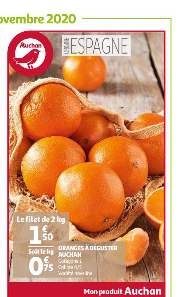 oranges à déguster auchan
