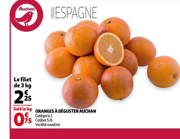 oranges à déguster auchan