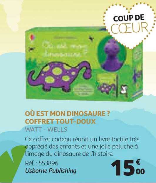 où est mon dinosaure? coffret tout doux