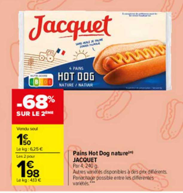 pains hot dog nature jacquet
