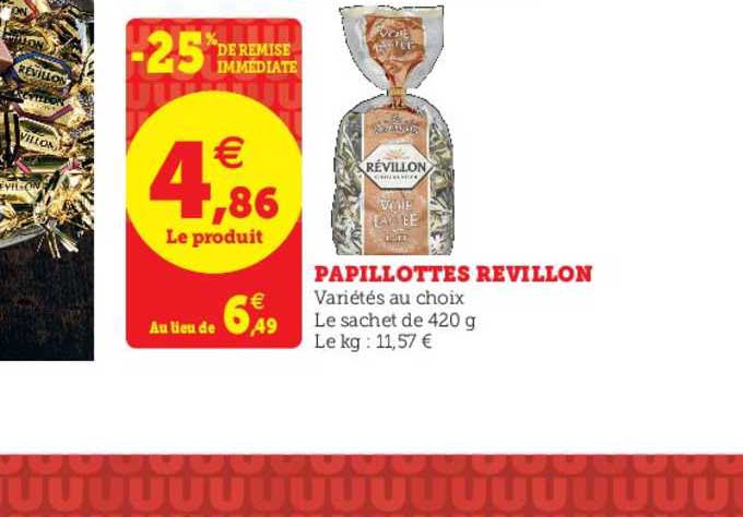papillottes revillon -25% de remise immédiate
