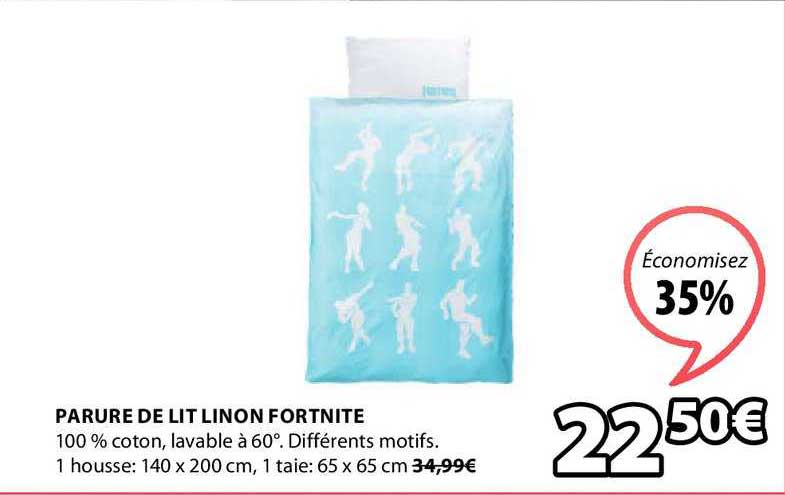 parure de lit linon fortinite