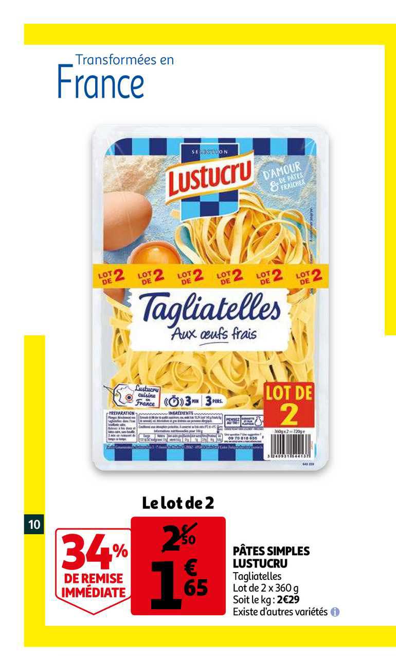 Pâtes Simples Lustucru