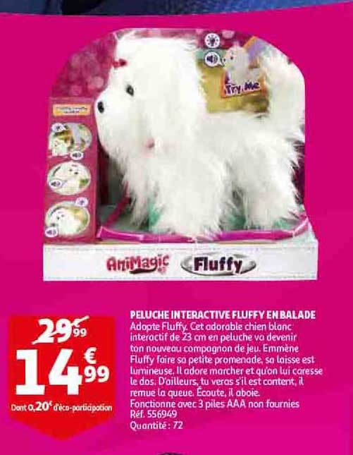 peluche interactive fluffy en balade