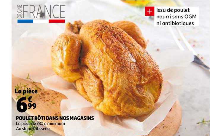 poulet rôti dans nos magasins