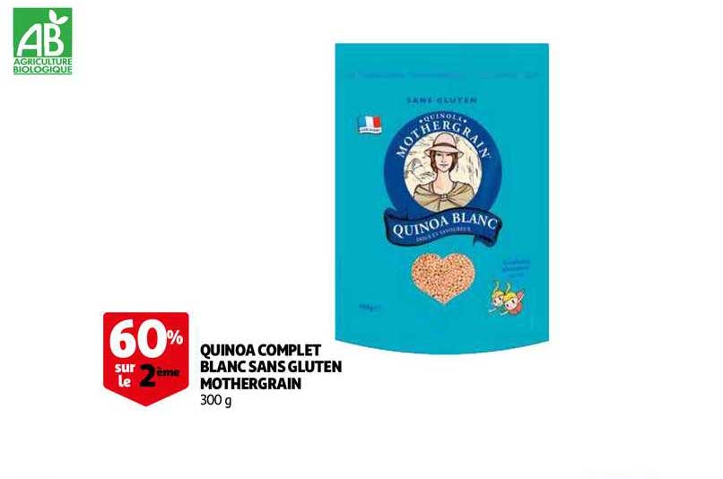 Quinoa Complet Blanc Sans Gluten Mothergrain