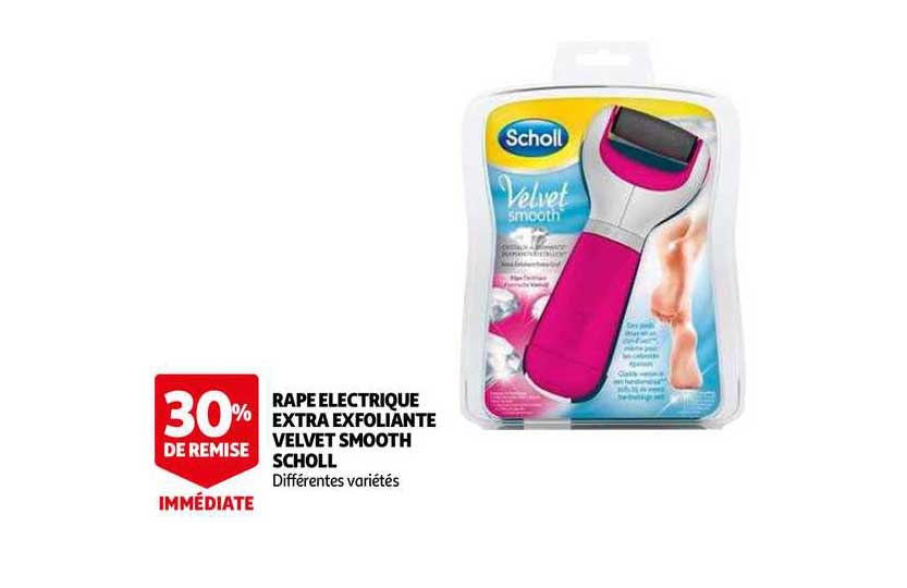 rape électrique extra exfoliante velvet smooth scholl
