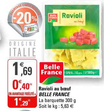 Ravioli Au Bœuf Belle France