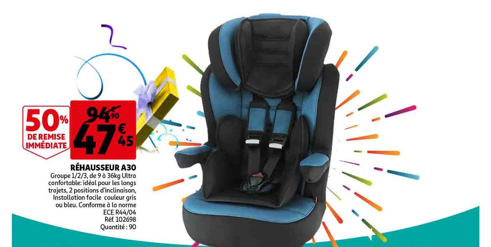 réhausseur a30 50% de remise immédiate