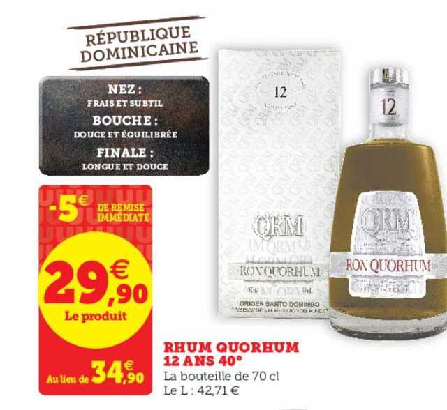 rhum quorhum 12 ans 40°