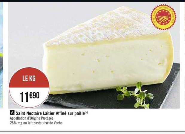 saint nectaire laitier affiné sur paille