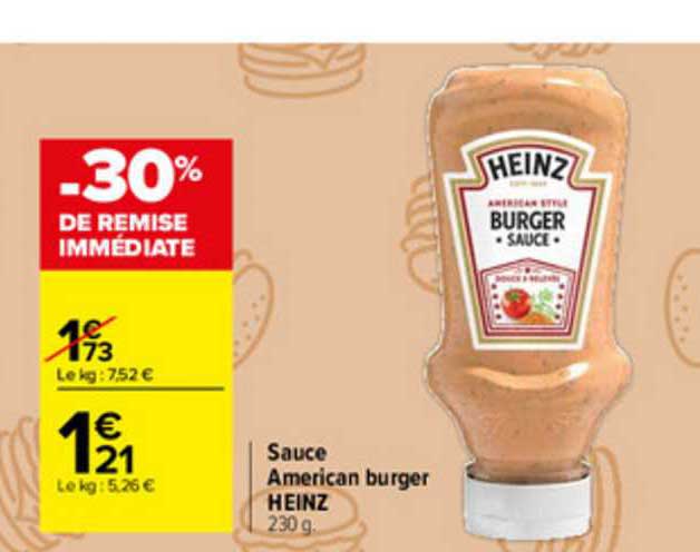 sauce american burger heinz