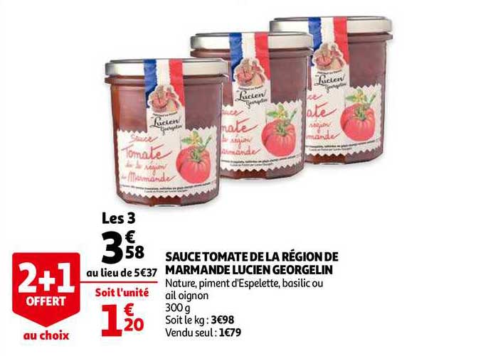 sauce tomate de la région de marmande lucien georgelin
