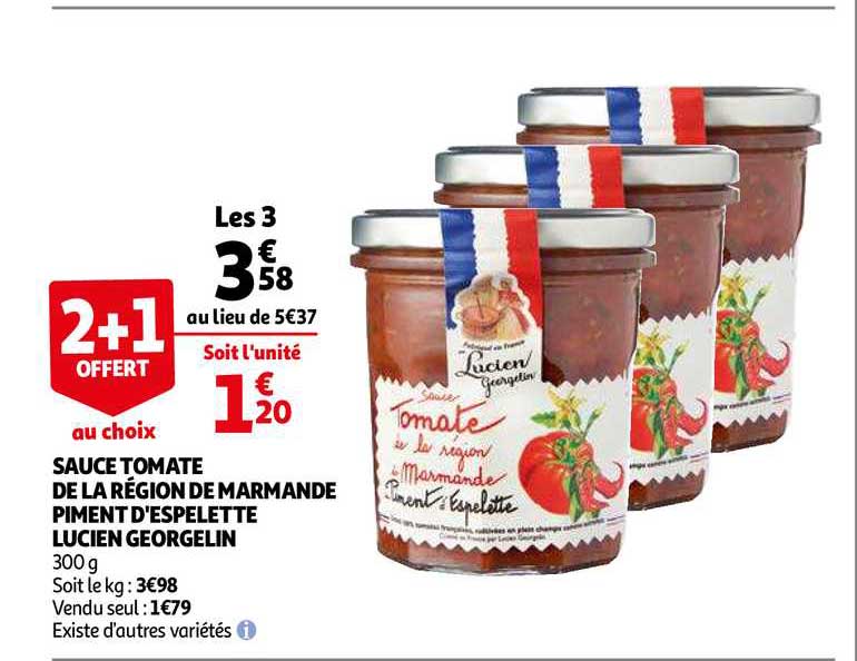 sauce tomate de la région de marmande piment d'espelette lucien geogelin