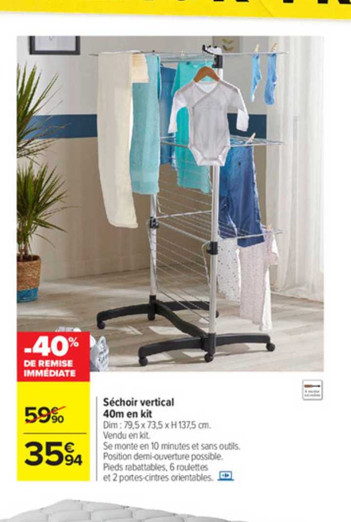 séchoir vertical 40m en kit