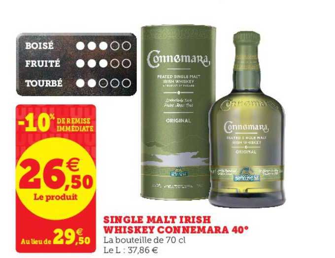 single malt irish whiskey connemara 40°