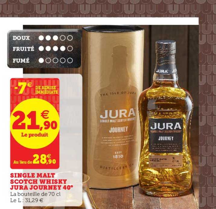 single malt scotch whisky jura journey 40°