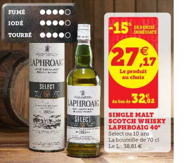 Single Malt Scotch Whisky Laphroaig