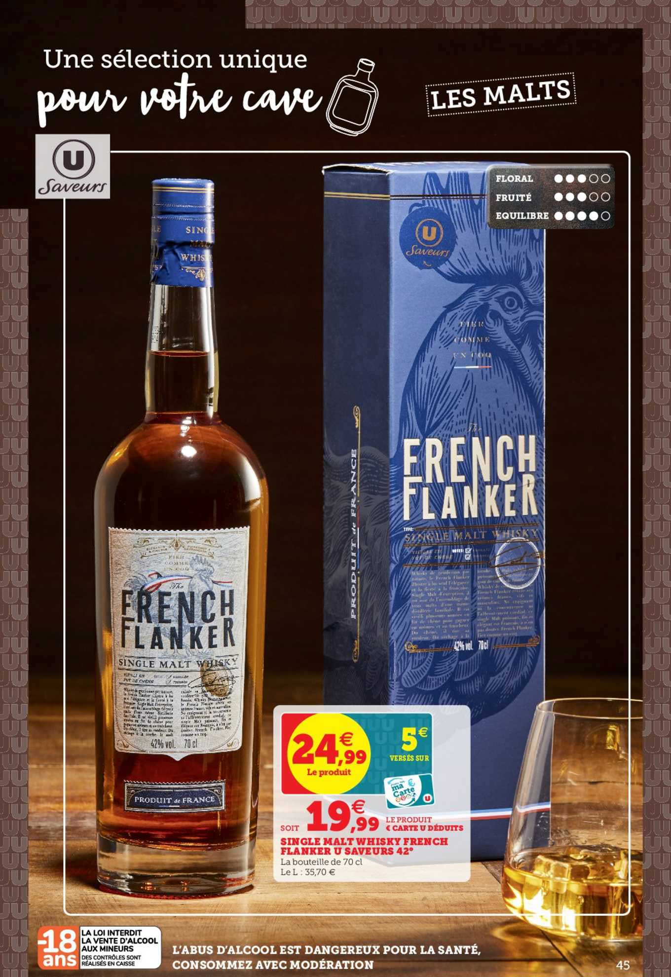single malt whisky french flanker u saveurs 42°