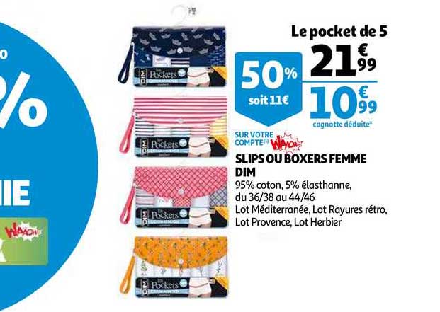Slips Ou Boxers Femme Dim