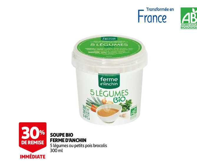 soupe bio ferme d'anchin