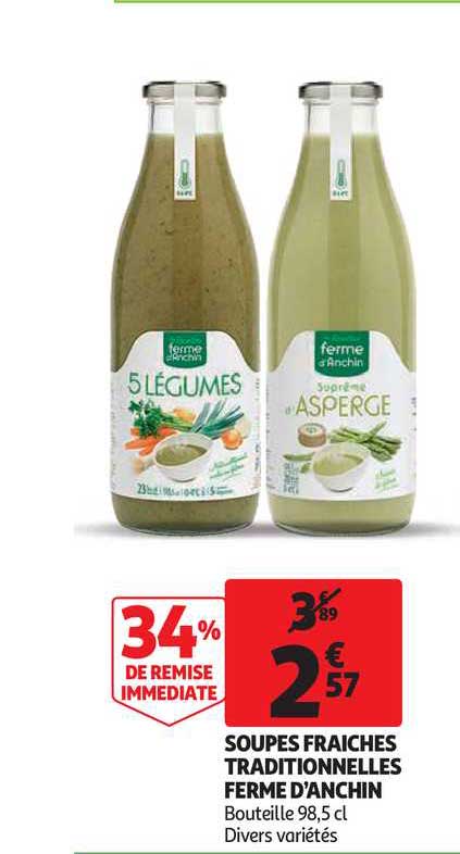 soupes fraîches traditionnelles ferme d'anchin 34% de remise immédiate