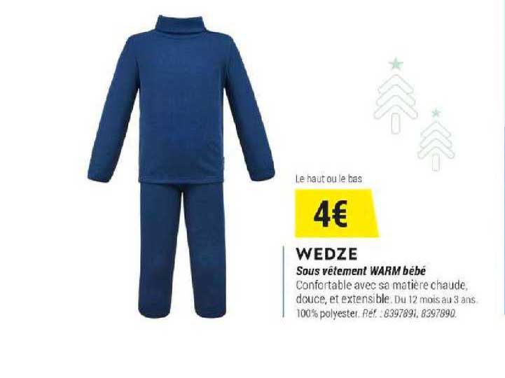 sous vêtement warm bébé wedze