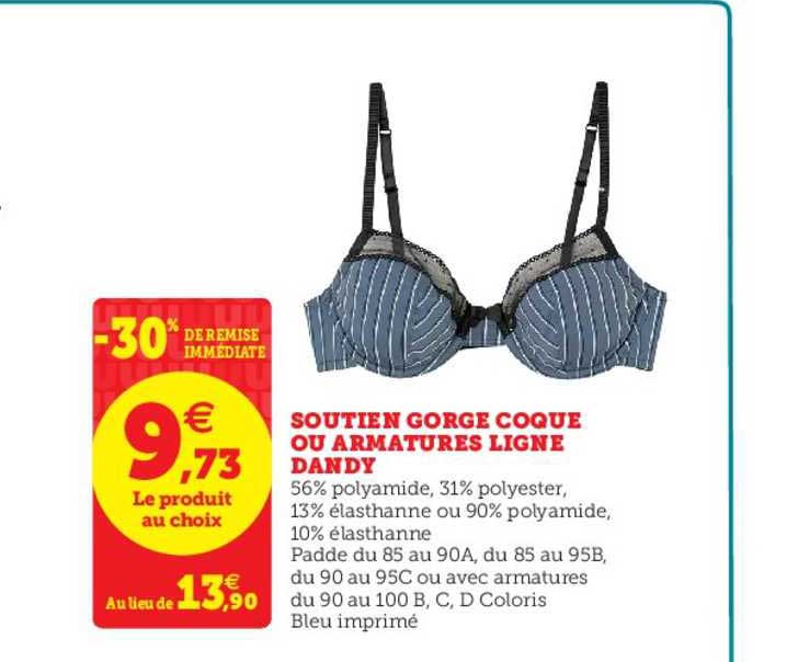 soutien gorge coque ou armatures ligne dandy