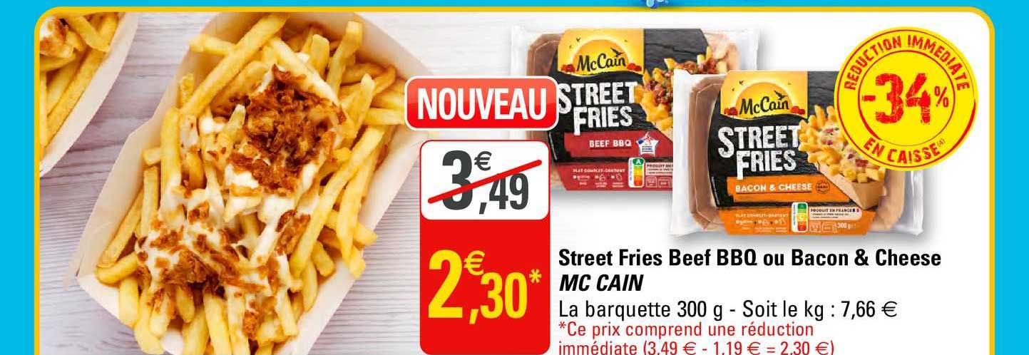 Street Fries Beef Bbq Ou Bacon & Cheese Mc Cain