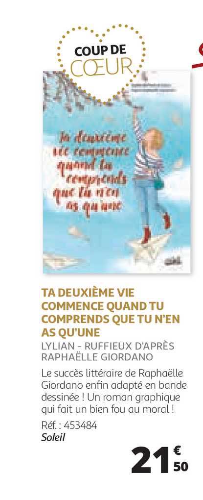 ta deuxième vie commence quand tu comprends que tu n'en as qu'une