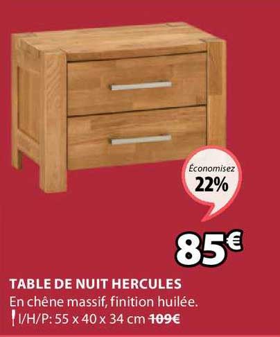 table de nuit hercules