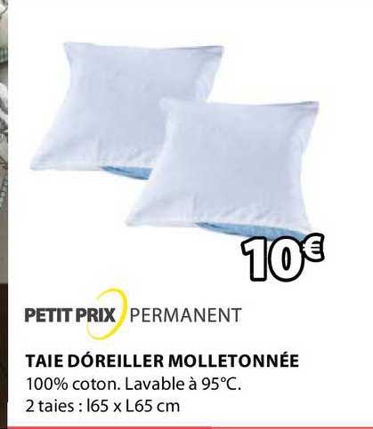 taie d'oreiller molletonnée