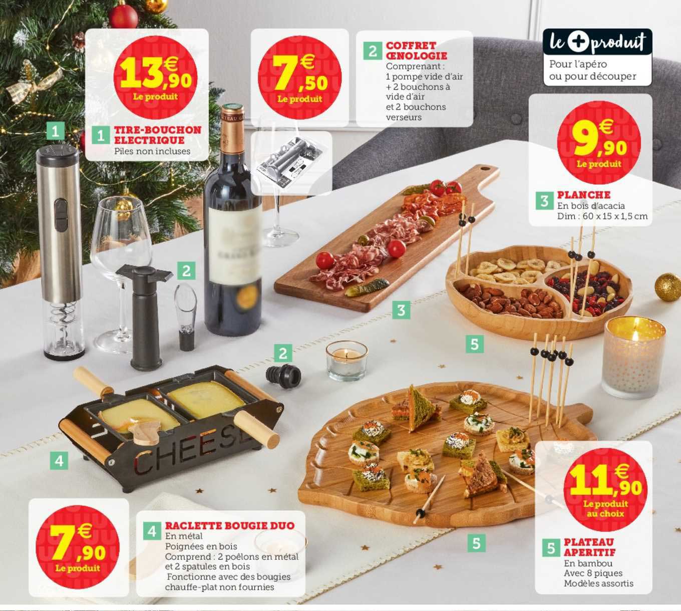 tire bouchon électrique, coffret œnologie, planche, raclette bougie duo, plateau apéritif