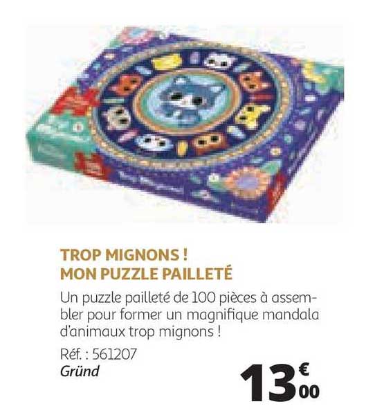 trop mignons ! mon puzzle pailleté