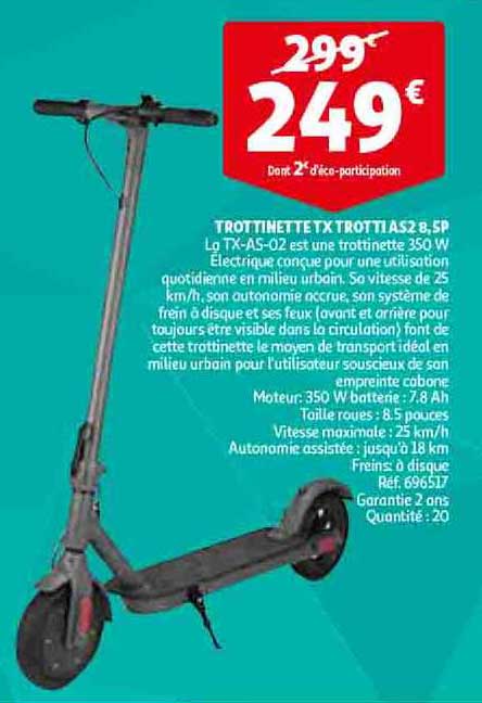 trottinette tx trotti as2 8.5p