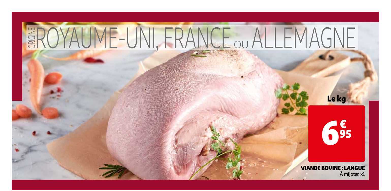 Viande Bovine : Langue